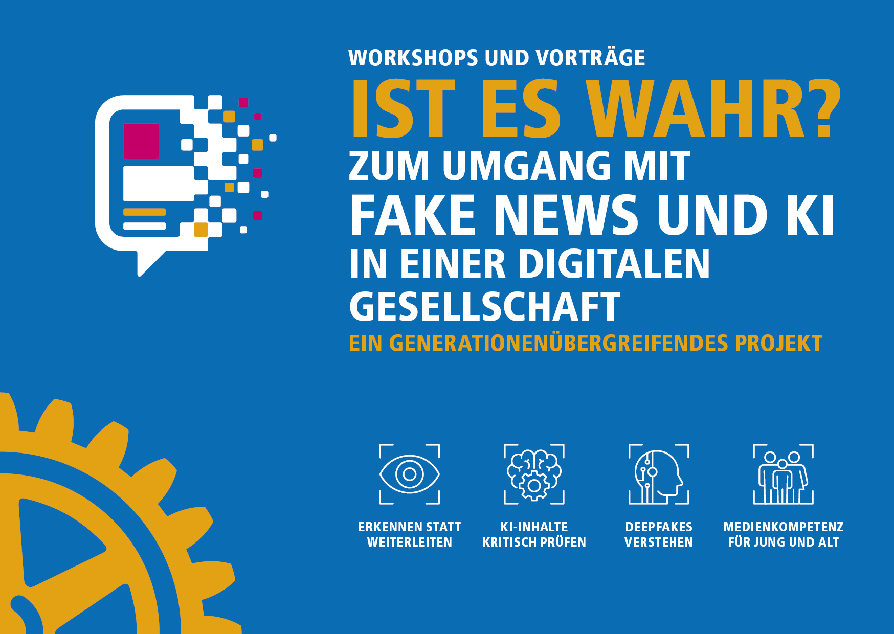 Vorderseite der Projektkarte Ist es wahr?